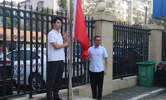 喜迎党的二十大 踔厉奋发向未来市残联举行升国旗仪式