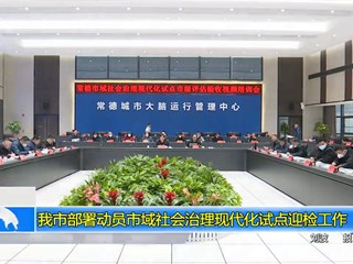 我市部署动员市域社会治理现代化试点迎检工作